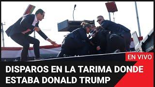 EN VIVO Evacúan a Trump de escenario tras oírse detonaciones en un mitin en Pensilvania