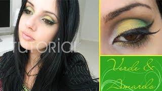 Tutorial - Maquiagem Verde e Amarela