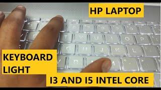 HP LAPTOP KEYBOARD LIGHT HOW TURN ON  HP ONLY 