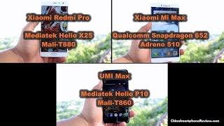 Mediatek Helio p10 vs.  Helio x25 vs. Snapdragon 652