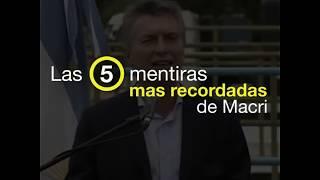 Las 5 mentiras más recordadas de Macri