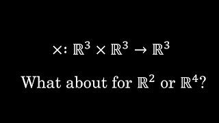 How do we generalize the cross product to other dimensions?