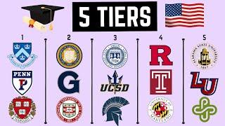 College Rankings 5 Tiers of Colleges in the United States