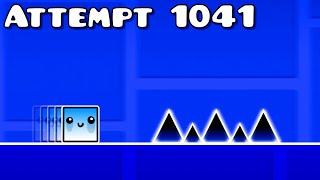 Stereo Madness но каждая попытка усложняет уровень  Geometry Dash