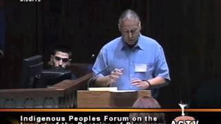 Steve Newcomb at Indigenous Peoples Forum on the Doctrine of Discovery Arizona