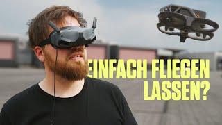 DJI Avata Anfänger fliegt und crasht FPV-Drohne