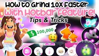 How to GRIND x10 FASTER with New HOTBAR UPDATE Adopt Me Its Cxco Twins