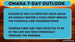 Omahas weather forecast July 15-21