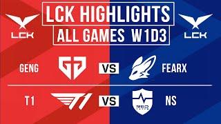 LCK Highlights ALL GAMES Week 1 Day 3  LCK Summer Split 2024