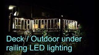 Installing DIY Deck Railing LED lights