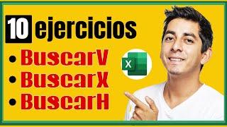 Función BuscarV BuscarX y buscarH 10 Ejercicios para practicar y DESCARGAR 