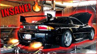 Twin Turbo 3000GT VR4 Exhaust Compilation   RevvingAntilagFlames2 Step
