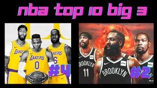 NBA Released the 2021-22 TOP 10 BIG 3s