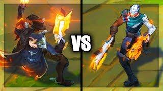 High Noon Lucian VS PROJECT Lucian Legendary vs Epic Skins Comparison League of Legends