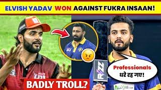 OMG Elvish Yadav FANS TROLL Fukra Insaan on Stadium Why Elvish Yadav Won ECL Against Fukra Insaan