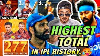 Record Breaking Match in IPL History. MI Vs SRH  Target  277    #ipl