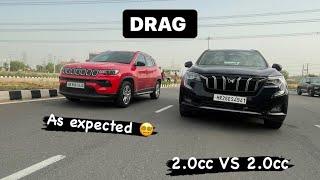 DRAG RACE  XUV700 vs jeep compass  ye hi hona ta  @AashishBeniwal Always confident about his car