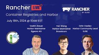 Rancher Live Container Registries and Harbor