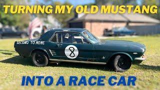 Turning my Mustang into a vintage inspired race car