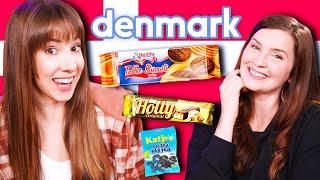 American Girls Try Weird Danish Sweets & Treats - Taste Test