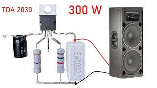 DIY Powerful Ultra Bass Amplifier TDA2030 Upradge Power to 100W