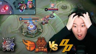 Gosu Generals Reaction to MSC BXF VS OP  Mobile Legends