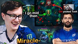 Miracle- goes MID to avoid his friend GH in Lane then this Happens...