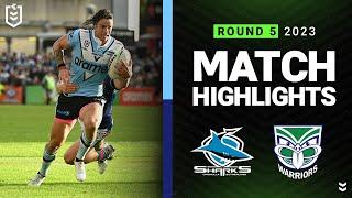 NRL 2023  Sharks v Warriors  Match Highlights