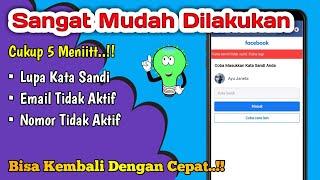 Terbaru 2024 ‼️ Cara mengembalikan akun facebook lupa kata sandi email & no hp tidak aktif