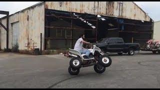 Last Ride 2005 Yamaha Raptor 660R Stunts