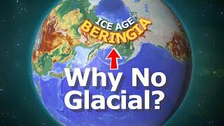 Why were no ice sheets in East Siberia and Beringia during the Ice Age?