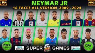 Neymar Face All Version 2009 - 2024 Sider ◆ CPK ◆ PES 2021 ◆ أوجه نيمار بيس 2021 #pes2021 #neymar