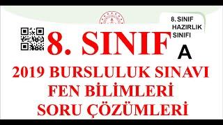 8  SINIF 2019 BURSLULUK SINAVI FEN BİLİMLERİ SORU ÇÖZÜMLERİ