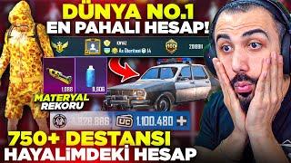 $9.999.999 RP NO.1 DÜNYANIN EN PAHALI HESABI 750 DESTANSI TÜM NADİR SETLER VAR  PUBG MOBILE