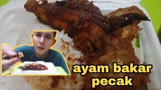 asmr ayam bakar pecak  mukbang Indonesia