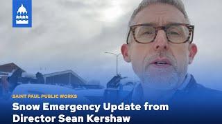 Snow Emergency Update from Public Works Director Sean Kershaw - January 19 2023