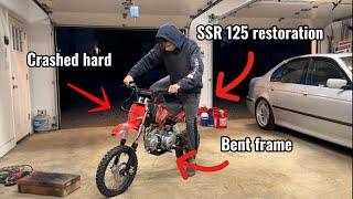 Reving our friends SSR125 bent frame can we straighten it?