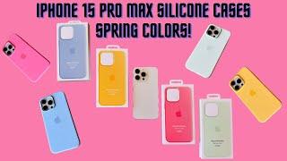 Spring Apple NEW iPhone 15 Pro  Pro Max Silicone Case Colors