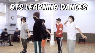 watch bts learn their dances