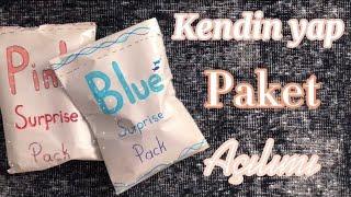 Kendin yap paket açılımıPink surprise pack\Blue surprise pack