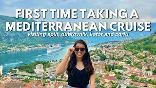 FIRST TIME ON A MEDITERRANEAN CRUISE 2022  Travel Vlog in Split Dubrovnik Kotor and Corfu