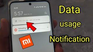 redmi me data usage on kaise karen notification  data usage not showing