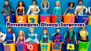 Príncipes e Princesas Disney Escolha 2 números e vamos brincar #princesasdadisney #princesa