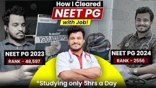 I Cracked NEET PG with job using BTR & First Aid  NEET PG 2025 Strategy  Doctor Ani #neetpg