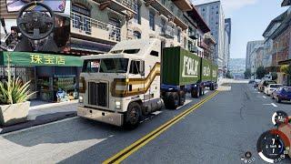 Heavy Haulage with the Gavril T-Series - BeamNG.Drive v0.31  Thrustmaster TX