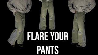 HOW TO FLARE YOUR PANTS THE UPCYCLE WAY