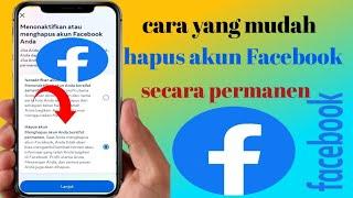 cara menghapus akun Facebook secara permanen