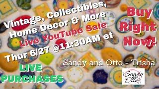 Curated Live Sale Incredible Deals on Unique Finds  June 27 @1130am et 830am pt