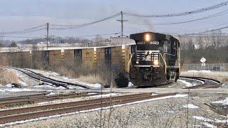 Steepest Railroad Spurs Ever  Shoving Boxcars Uphill Locomotive Working Hard Industrial Switching