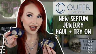 New Septum Jewelry Haul + Try-On  OUFER BODY JEWELRY  2023